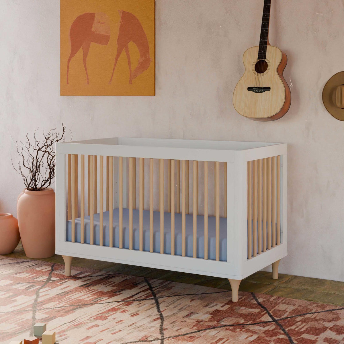 Babyletto Lolly 3-in-1 Convertible Crib with Toddler Bed Conversion Kit
