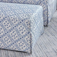 Sarah Flint x Namesake Crawford Gliding Ottoman in Eco-Performance Fabric | Water Repellent & Stain Resistant