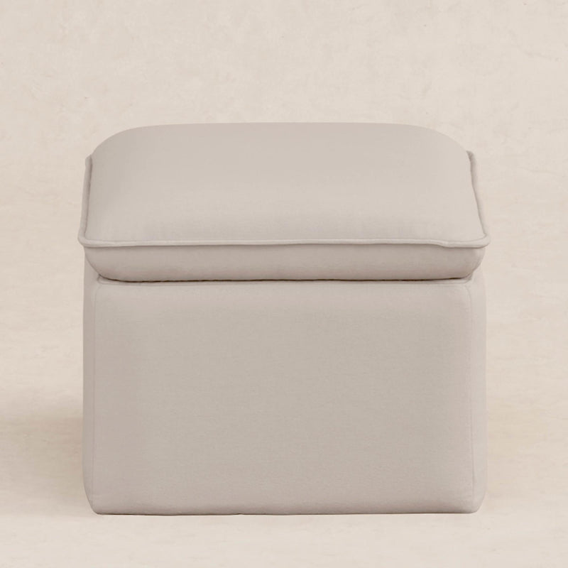 Load image into Gallery viewer, Babyletto Cali Storage Ottoman in Eco-Performance Fabric | Water Repellent &amp; Stain Resistant
