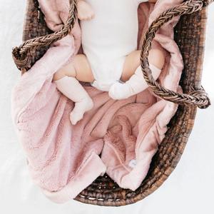 Saranoni Lush Receiving Blanket - Ballet Slipper