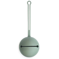 Mushie Silicone Pacifier Holder Case - Cambridge Blue