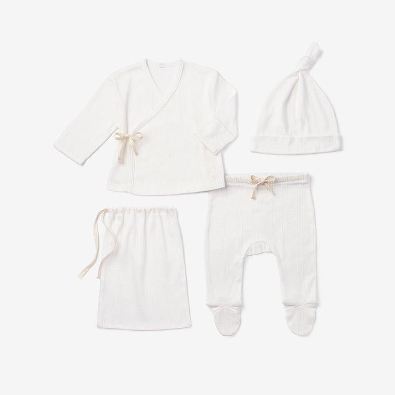 Load image into Gallery viewer, Elegant Baby Pointelle Take Me Home Layette Gift Set - White
