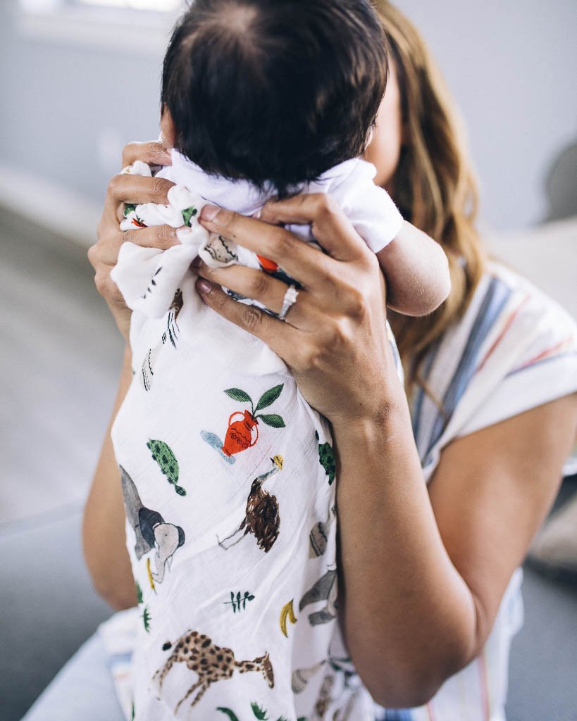 Little Unicorn Deluxe Muslin Single Swaddle - Safari Social