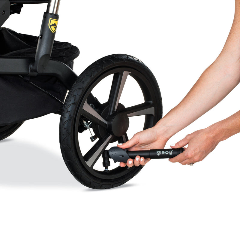 Load image into Gallery viewer, BOB Deluxe Handlebar Console with Tire Pump for Single Jogging Strollers
