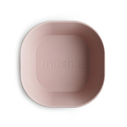 Square Dinnerware Bowl Set of 2 -Blush