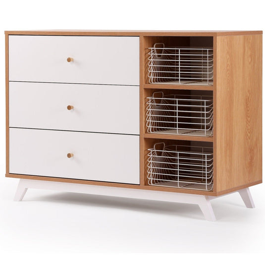 Dadada Central Park 3-Drawer + Two Shelves Dresser