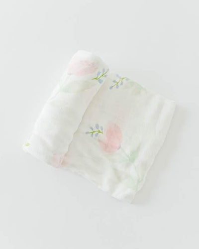 Little Unicorn Deluxe Muslin Single Swaddle - Pink Peony