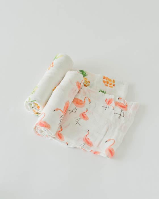 Load image into Gallery viewer, Little Unicorn Deluxe Muslin Swaddle Blanket Set - Pink Ladies
