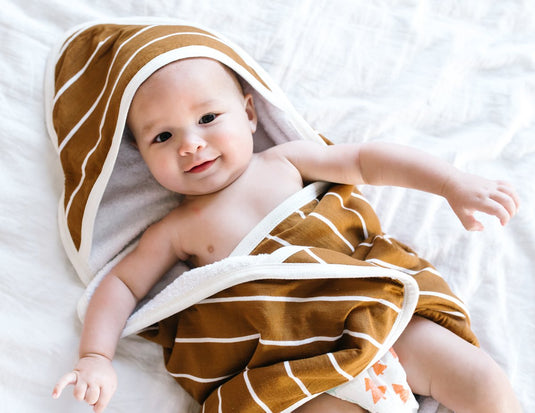 Copper Pearl Hooded Towel - Camel