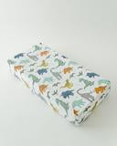 Little Unicorn Cotton Muslin Changing Pad Cover - Dino Friends