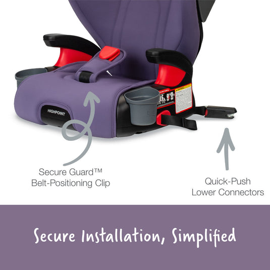 highpoint britax Britax Highpoint Backless Belt-Positioning Booster Seat with Safewash – Babinski's Baby