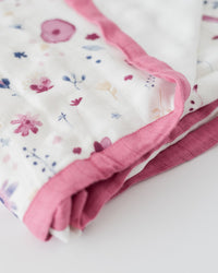 Little Unicorn Deluxe Muslin Quilt - Fairy Garden