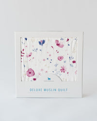 Little Unicorn Deluxe Muslin Quilt - Fairy Garden