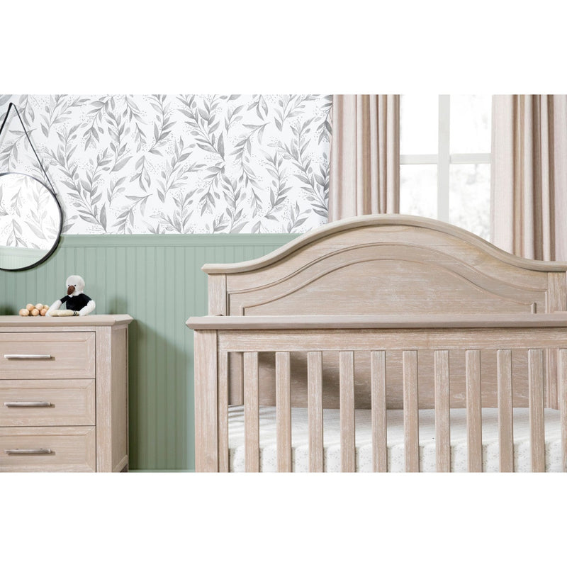 Load image into Gallery viewer, Monogram by Namesake Beckett Rustic 4-in-1 Convertible Curve-Top Crib
