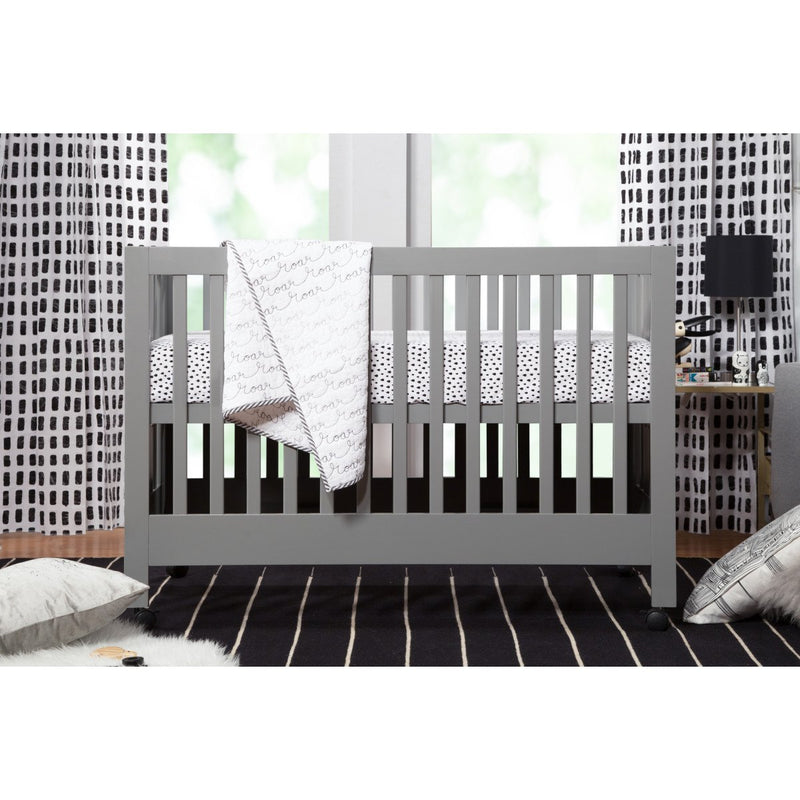 Load image into Gallery viewer, Babyletto Maki Full-Size Portable Folding Crib with Toddler Bed Conversion Kit
