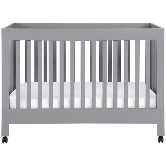 Babyletto Maki Full-Size Portable Folding Crib with Toddler Bed Conversion Kit