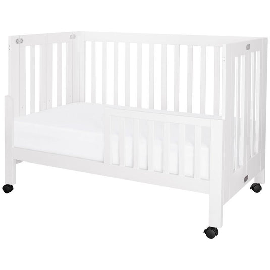 Babyletto Maki Full-Size Portable Folding Crib with Toddler Bed Conversion Kit