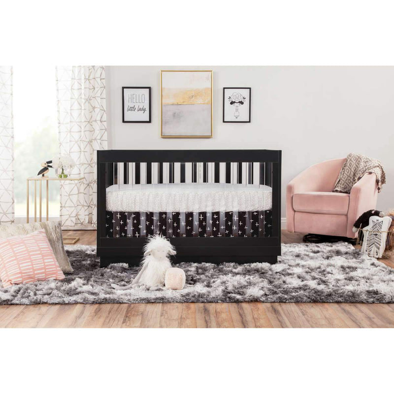Load image into Gallery viewer, Babyletto Harlow 3-in-1 Convertible Acrylic Crib with Toddler Bed Conversion Kit
