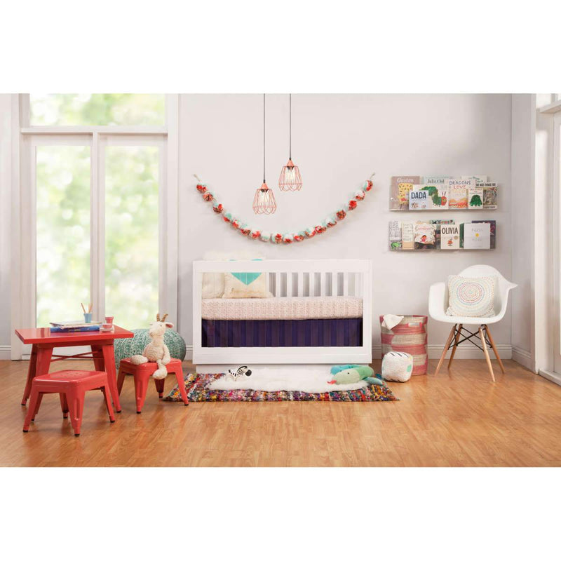 Load image into Gallery viewer, Babyletto Harlow 3-in-1 Convertible Acrylic Crib with Toddler Bed Conversion Kit
