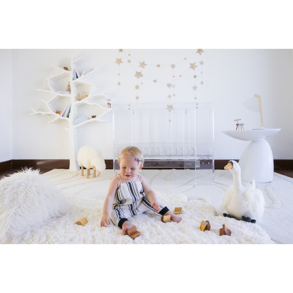 Nursery Works Vetro Mini Crib with Mattress