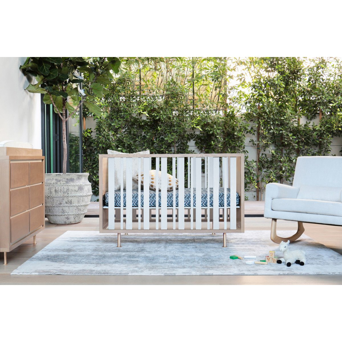 Nursery Works Novella 2-in-1 Convertible Crib - Also Converts to Reading Nook