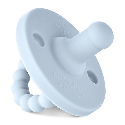Ryan and Rose Cutie Pat Round Pacifier - Stage 1 - Blue