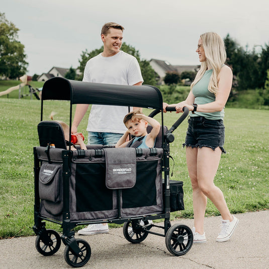 best 2 seater wagon stroller Wonderfold W2 Elite Double Stroller Wagon (2 Seater) – Babinski's Baby