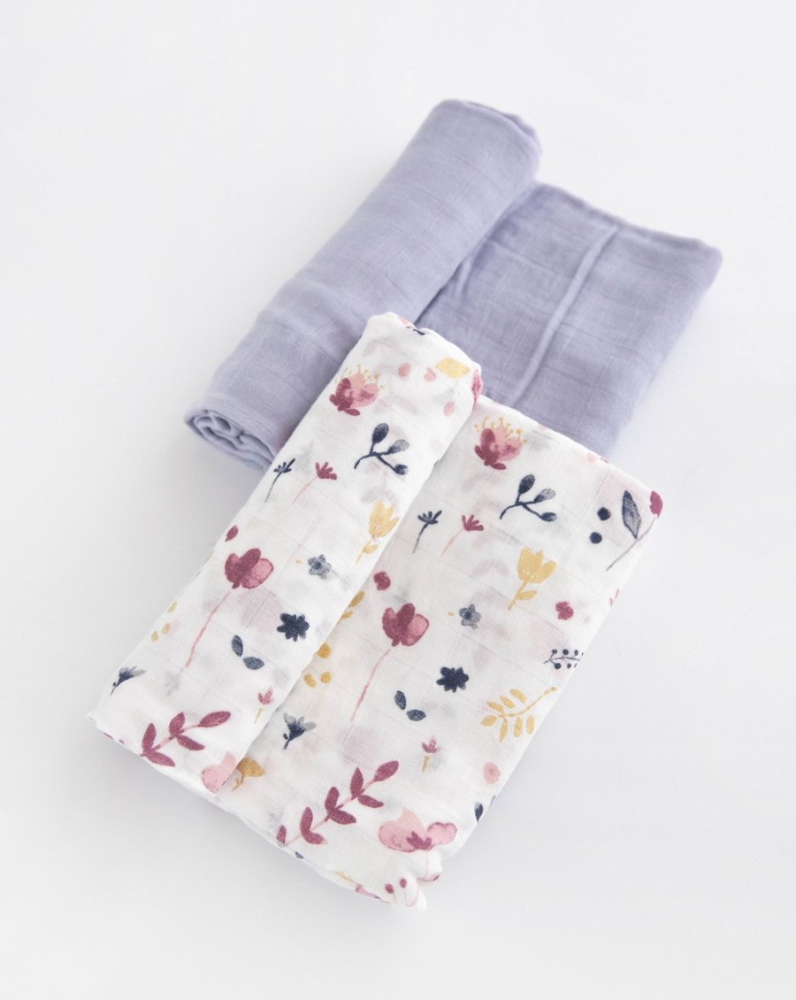 Little Unicorn Deluxe Muslin Swaddle Blanket Set - Fairy Garden 2