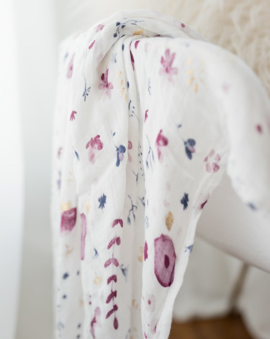Little Unicorn Deluxe Muslin Swaddle Blanket Set - Fairy Garden 2