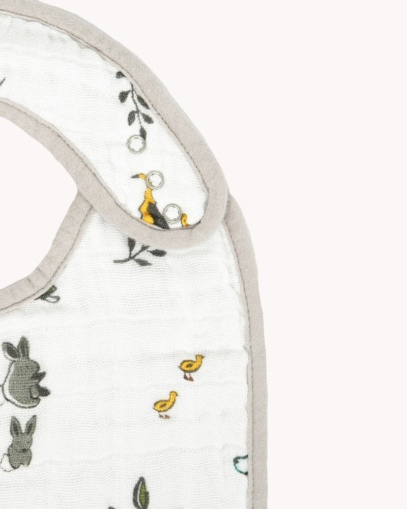 Load image into Gallery viewer, Little Unicorn Cotton Muslin Classic Bib 3 Pack - Forest Friends 2
