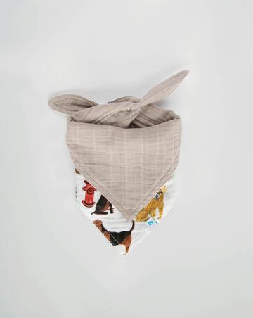 Load image into Gallery viewer, Little Unicorn Cotton Muslin Reversible Bandana Bib - Woof 2
