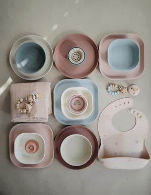 Load image into Gallery viewer, Square Dinnerware Bowl Set of 2 -Blush
