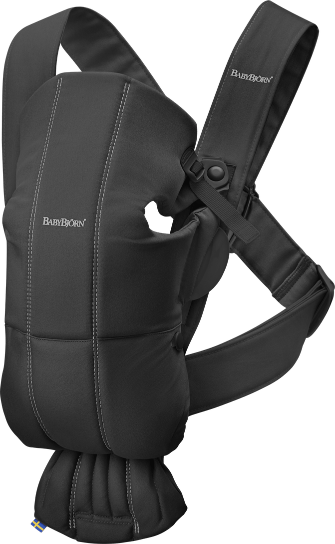 BabyBjörn Carrier Mini in Black Cotton