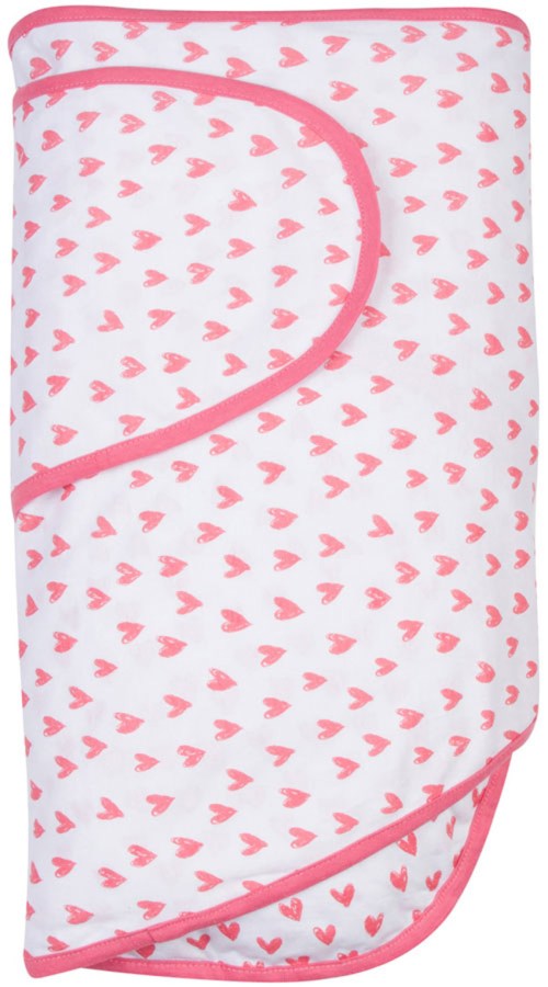 Miracle Blanket - Coral Hearts