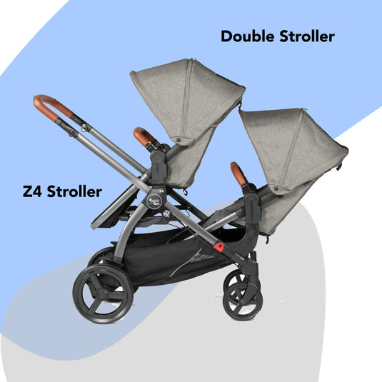 Agio by Peg Perego Z4 Duo Stroller [2 Seats + Double Adaptor]