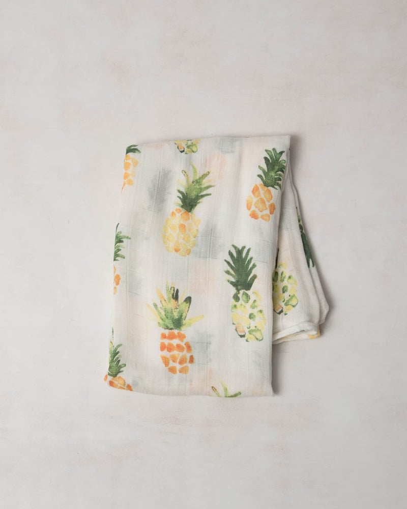 Load image into Gallery viewer, Little Unicorn Deluxe Muslin Single Swaddle  - Pineapple
