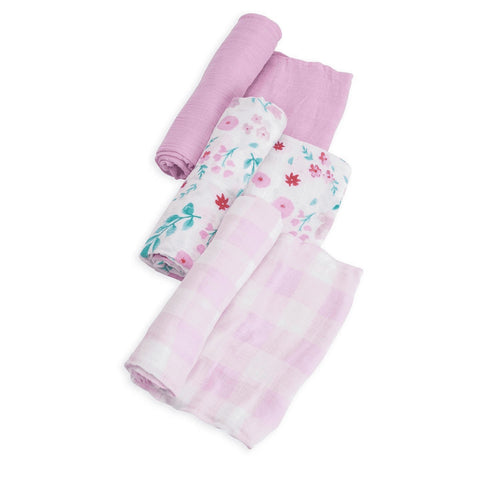 Little Unicorn Cotton Muslin Swaddle 3-Pack - Morning Glory