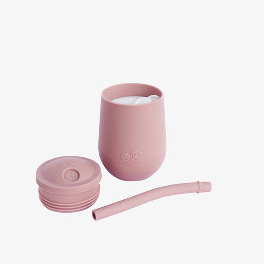 EzPz Mini Cup + Straw Training System - Blush