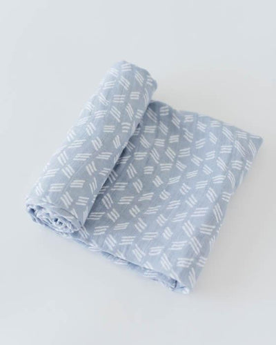 Little Unicorn Cotton Muslin Single Swaddle - Blue Grass