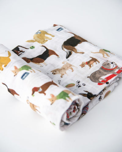 Little Unicorn Cotton Muslin Single Swaddle - Woof