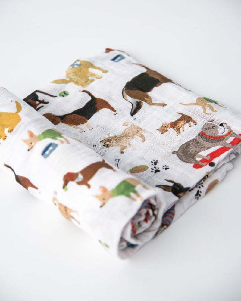 Load image into Gallery viewer, Little Unicorn Cotton Muslin Single Swaddle - Woof
