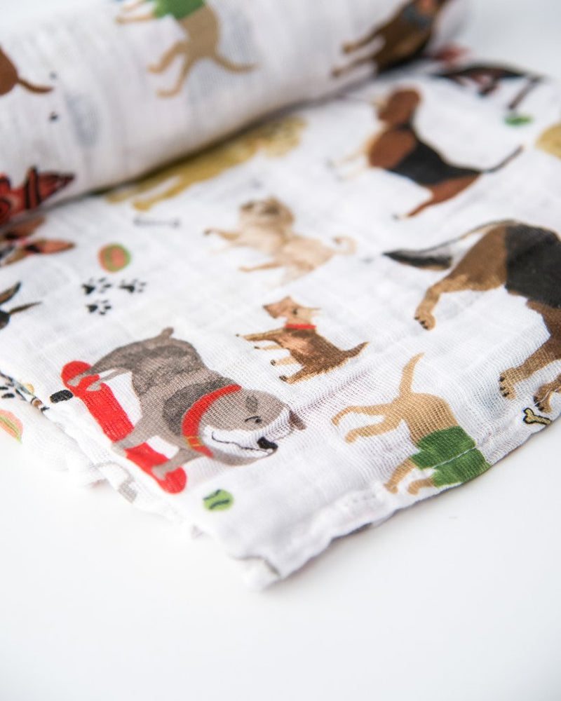 Load image into Gallery viewer, Little Unicorn Cotton Muslin Single Swaddle - Woof
