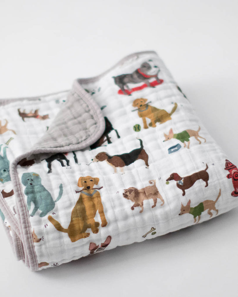 Load image into Gallery viewer, Little Unicorn Cotton Muslin Quilt - Woof
