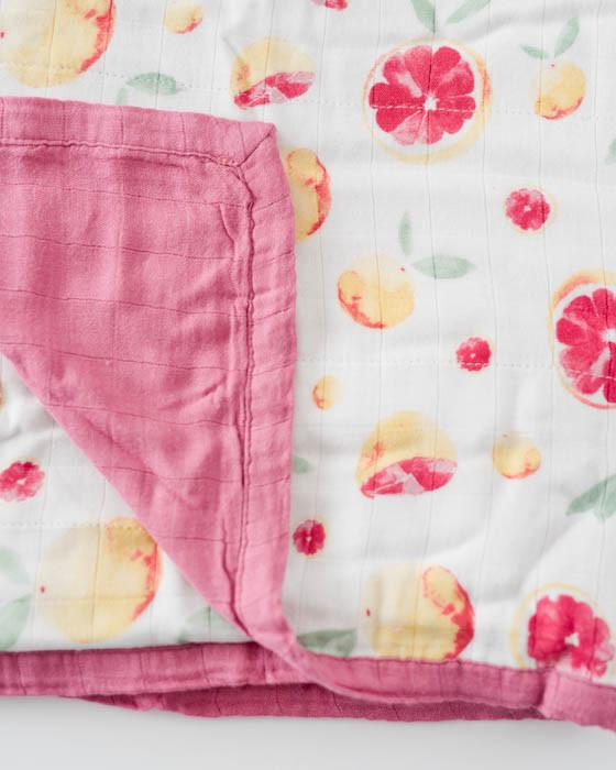 Load image into Gallery viewer, Little Unicorn Deluxe Muslin Quilt - Grapefruit

